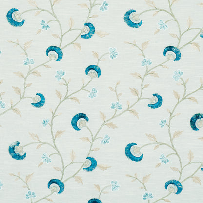 SCHUMACHER  LE MAX IYLA EMBROIDERY WOVEN WOVEN MINERAL , TEAL   - 83661
