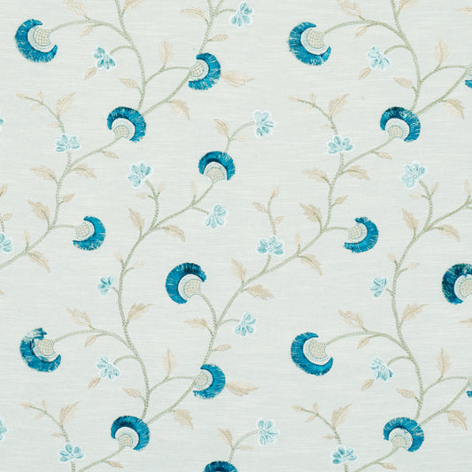 SCHUMACHER  LE MAX IYLA EMBROIDERY WOVEN WOVEN MINERAL , TEAL   - 83661