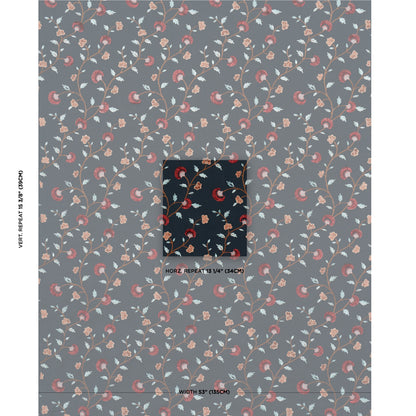 SCHUMACHER  LE MAX IYLA EMBROIDERY WOVEN WOVEN MIDNIGHT , ROUGE   - 83662