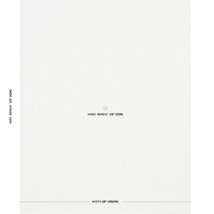 Cream grid wallpaper swatch; pale gray graph lines; center reads horizontal repeat, side reads vertical.