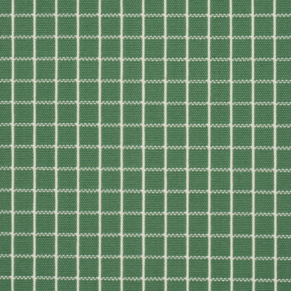 SCHUMACHER FABRIC  MARK D. SIKES GEORGIE REVERSIBLE CHECK   EMERALD   - 83693