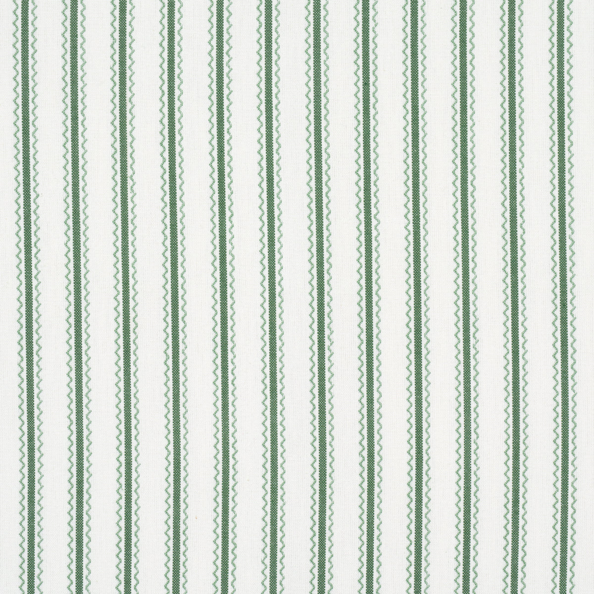 SCHUMACHER  MARK D. SIKES BIRDIE TICKING STRIPE WOVEN WOVEN LEAF GREEN   - 83700