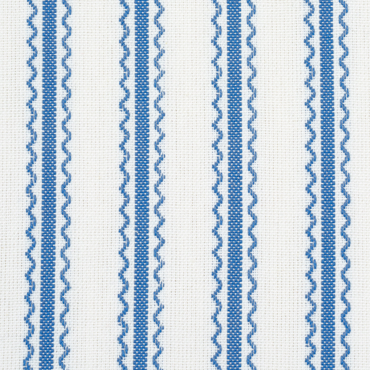 SCHUMACHER FABRIC  MARK D. SIKES BIRDIE TICKING STRIPE   INDIGO   - 83702