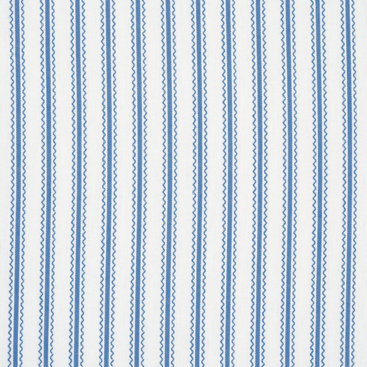SCHUMACHER FABRIC  MARK D. SIKES BIRDIE TICKING STRIPE   INDIGO   - 83702