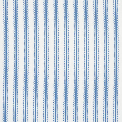SCHUMACHER FABRIC  MARK D. SIKES BIRDIE TICKING STRIPE   INDIGO   - 83702