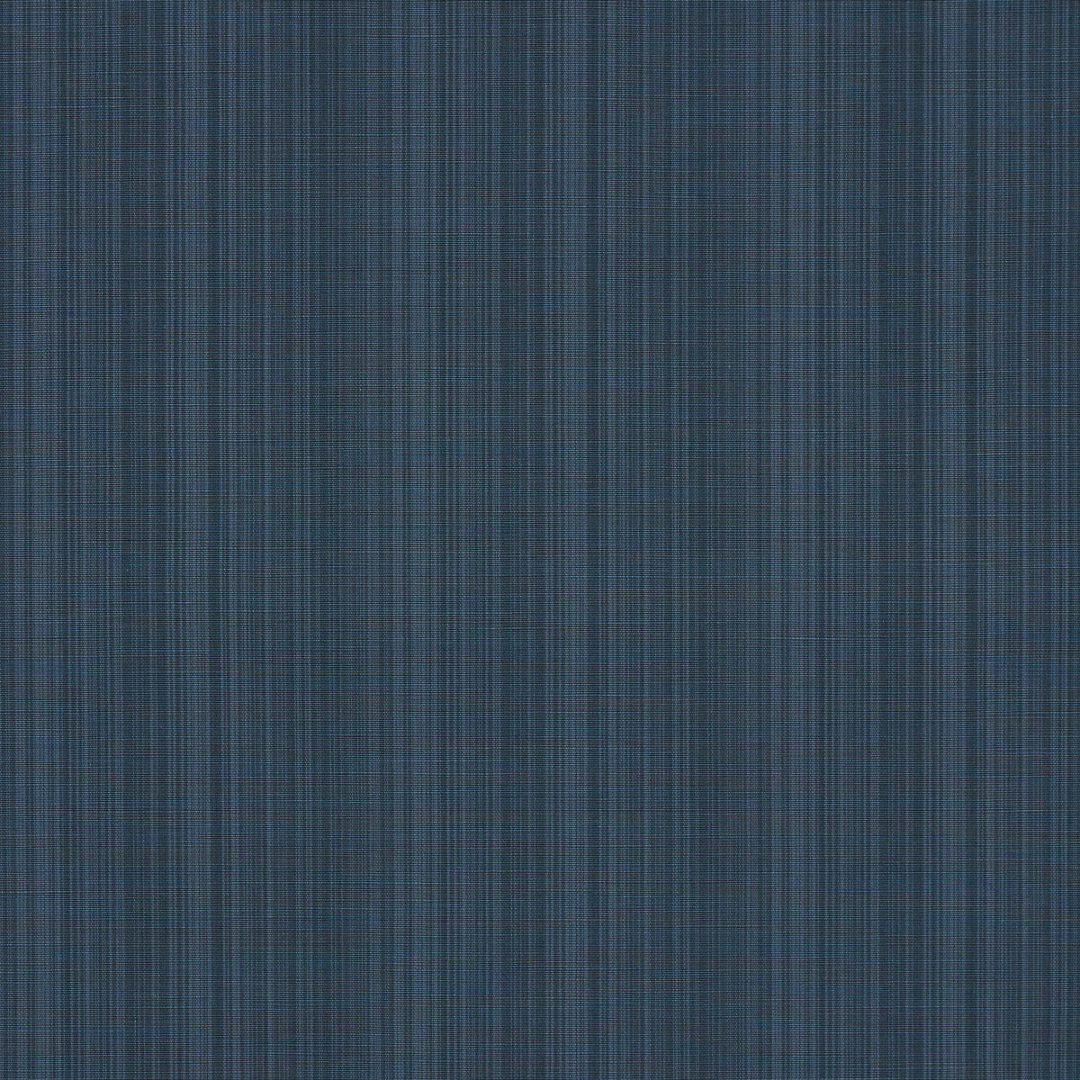 Navy blue textured fabric with subtle vertical stripes, woven textile suitable for upholstery.