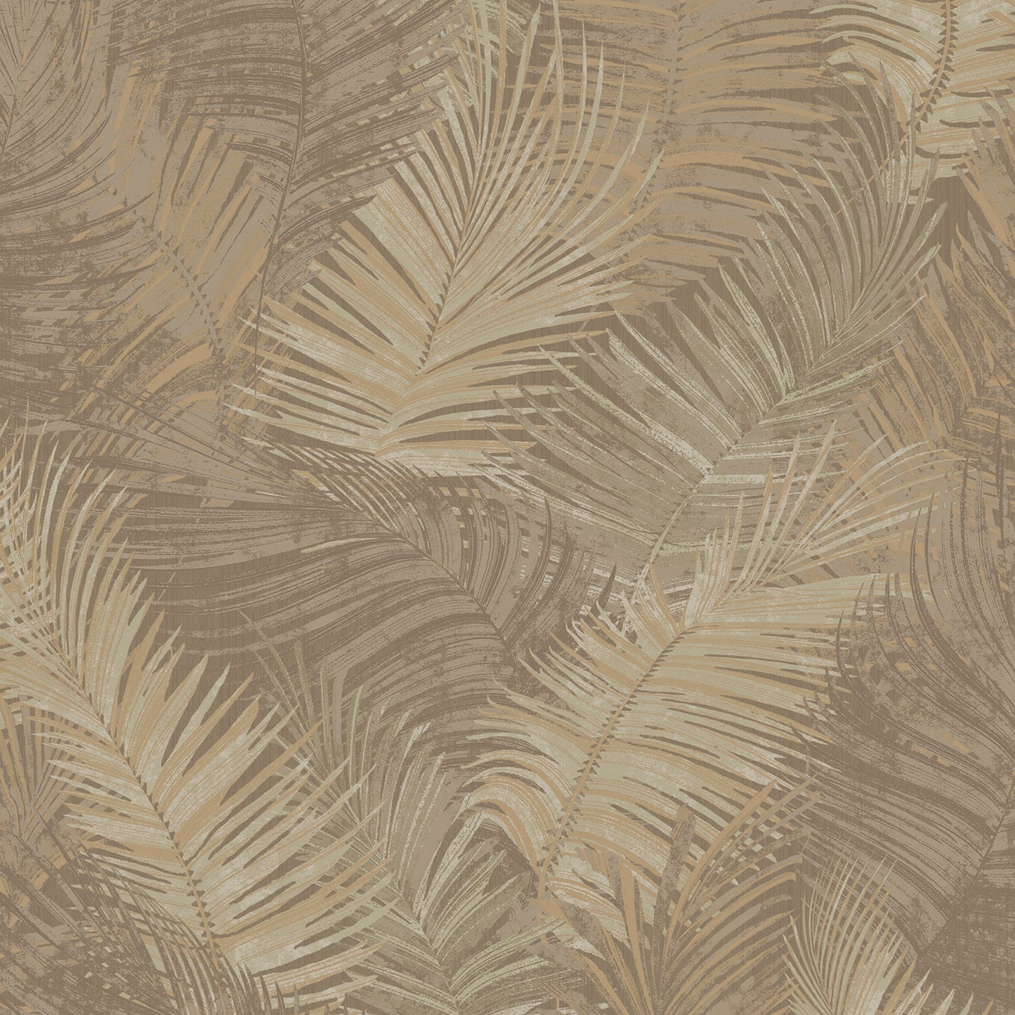 VEER DECOR Palm Haven Beige Peel & Stick Wallpaper Tropical Transitional Beige,  Brown  Wallpaper - 8375-AE4