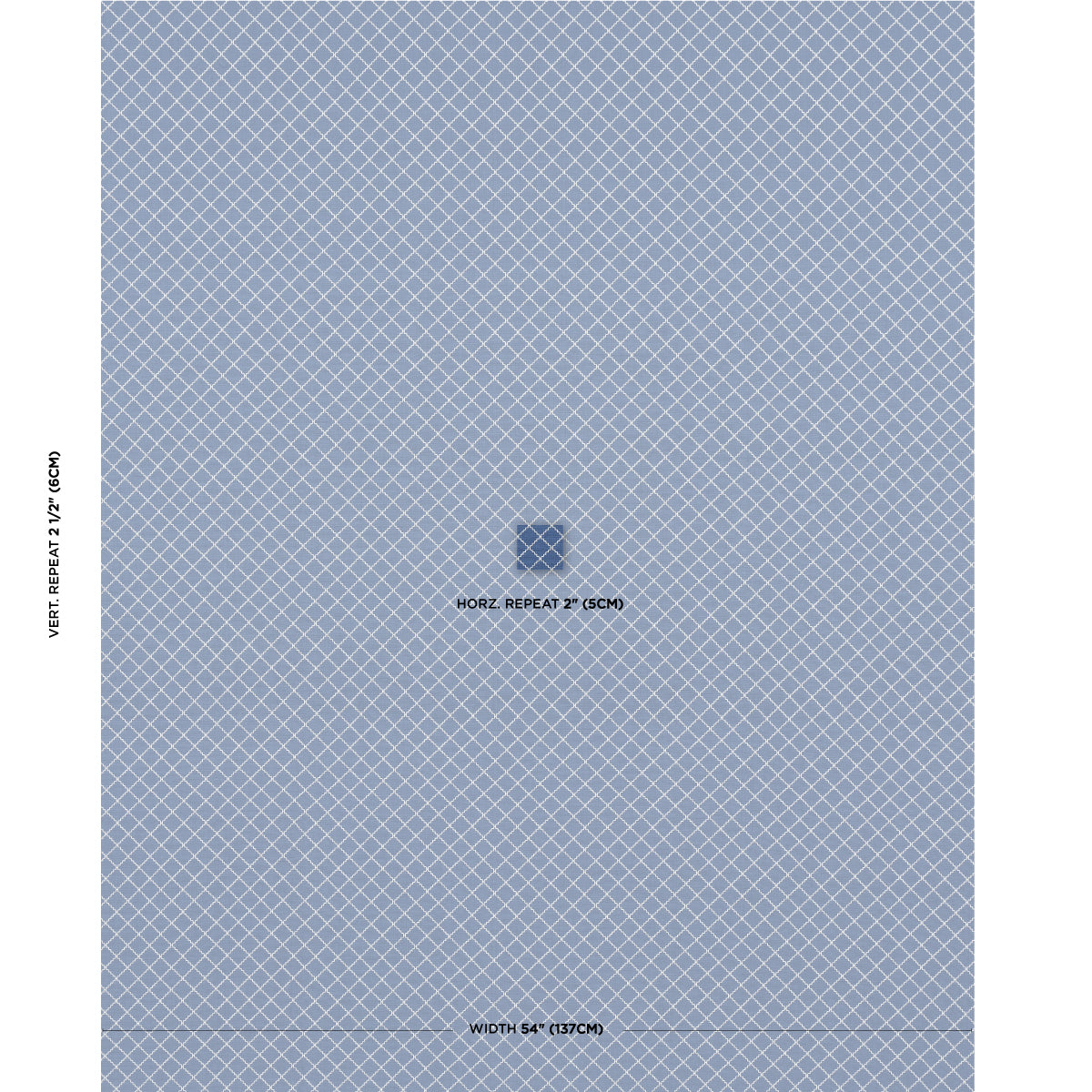 Blue-gray diamond lattice pattern with thin white lines, subtle gradient; suitable for fabric or wallpaper print.