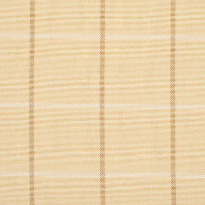 SCHUMACHER FABRIC  MARK D. SIKES FRANNIE WINDOWPANE   CAMEL   - 83780