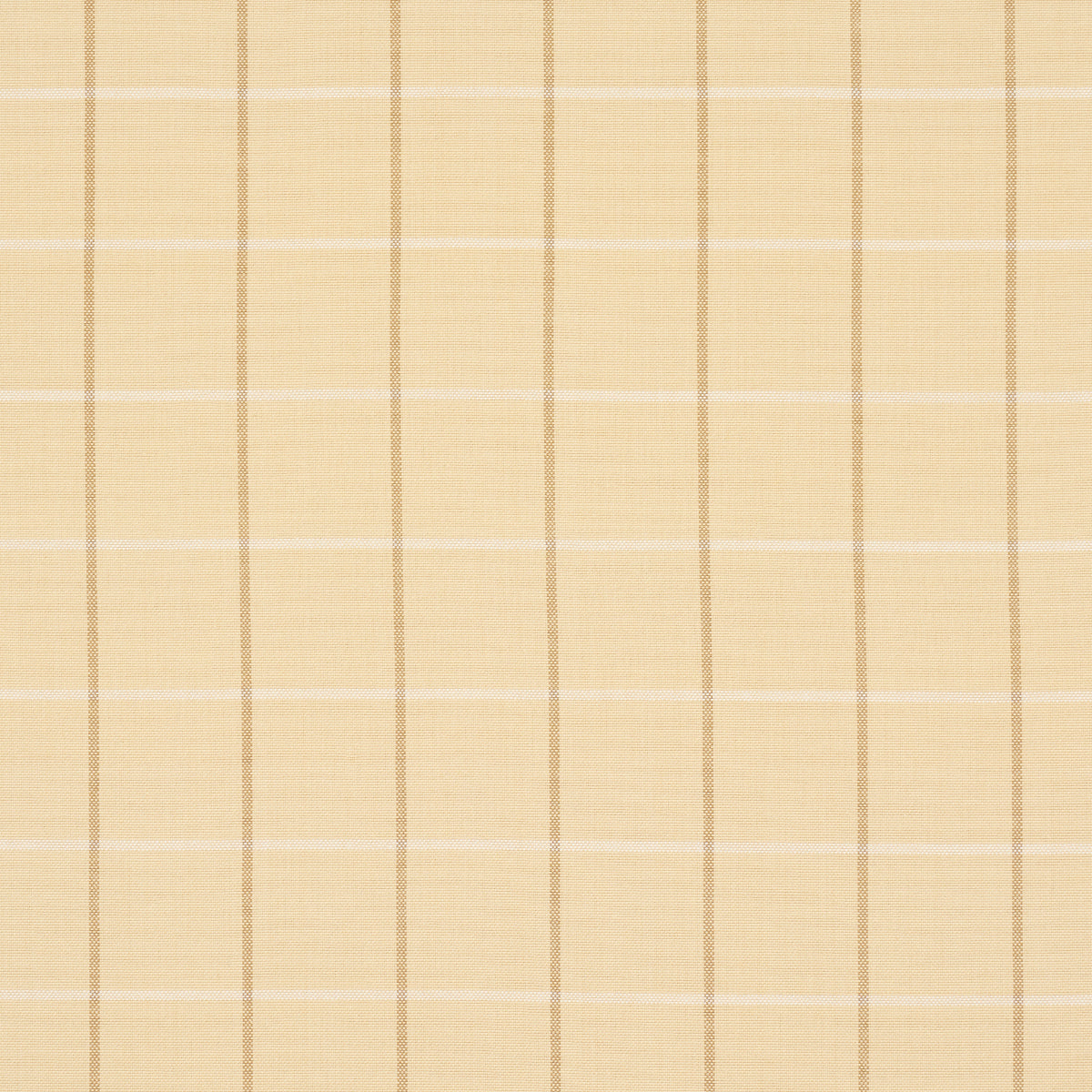 SCHUMACHER FABRIC  MARK D. SIKES FRANNIE WINDOWPANE   CAMEL   - 83780