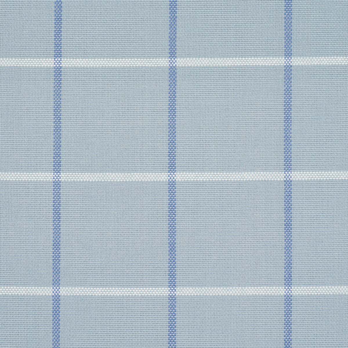 SCHUMACHER FABRIC  MARK D. SIKES FRANNIE WINDOWPANE   CHINA BLUE   - 83782