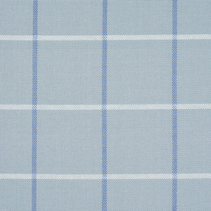 SCHUMACHER FABRIC  MARK D. SIKES FRANNIE WINDOWPANE   CHINA BLUE   - 83782