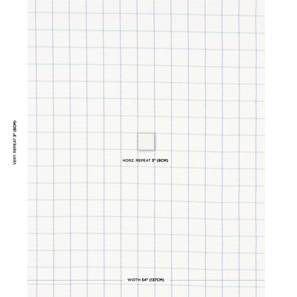 SCHUMACHER  MARK D. SIKES FRANNIE WINDOWPANE WOVEN WOVEN COBALT   - 83784