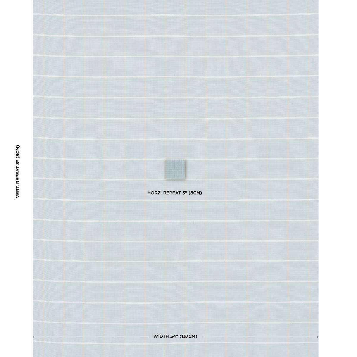 SCHUMACHER  MARK D. SIKES FRANNIE WINDOWPANE WOVEN WOVEN LIGHT BLUE   - 83785