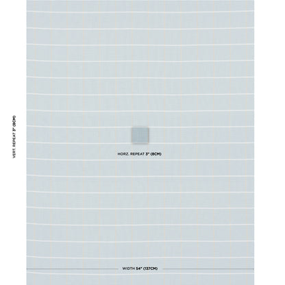 SCHUMACHER  MARK D. SIKES FRANNIE WINDOWPANE WOVEN WOVEN LIGHT BLUE   - 83785