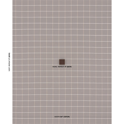 SCHUMACHER  MARK D. SIKES FRANNIE WINDOWPANE WOVEN WOVEN CHOCOLATE   - 83788