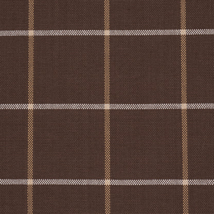 SCHUMACHER  MARK D. SIKES FRANNIE WINDOWPANE WOVEN WOVEN CHOCOLATE   - 83788
