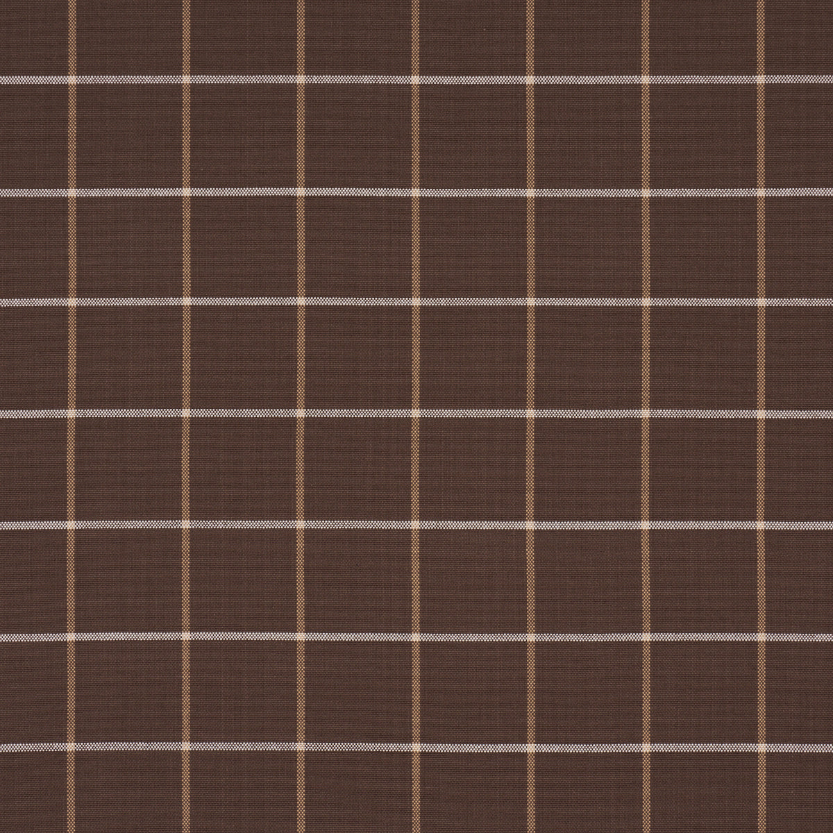 SCHUMACHER  MARK D. SIKES FRANNIE WINDOWPANE WOVEN WOVEN CHOCOLATE   - 83788