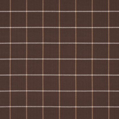 SCHUMACHER  MARK D. SIKES FRANNIE WINDOWPANE WOVEN WOVEN CHOCOLATE   - 83788