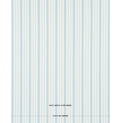 SCHUMACHER  MARK D. SIKES MARKIE STRIPE WOVEN WOVEN CHINA BLUE   - 83802