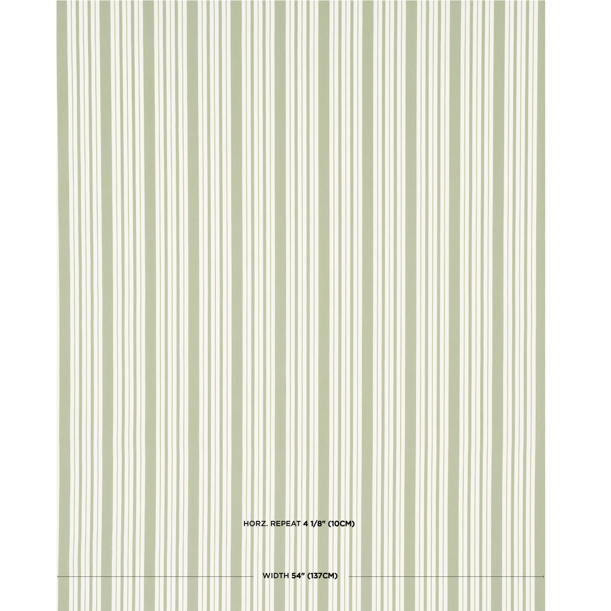 SCHUMACHER  MARK D. SIKES MARKIE STRIPE WOVEN WOVEN LEAF GREEN   - 83803