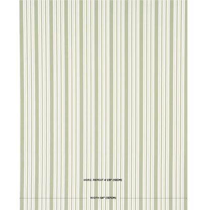 SCHUMACHER  MARK D. SIKES MARKIE STRIPE WOVEN WOVEN LEAF GREEN   - 83803