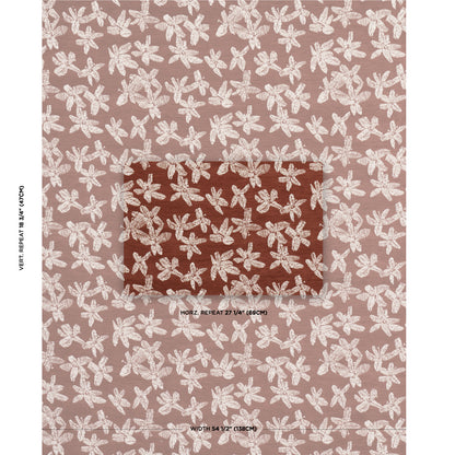 SCHUMACHER  CAROLINE Z HURLEY HIBISCUS PATTERN WOVENS PATTERN WOVENS TEAK   - 83810