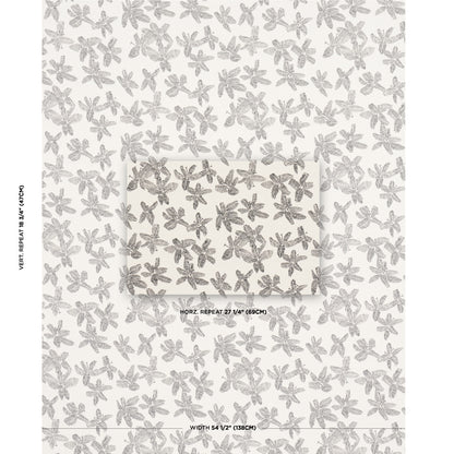 SCHUMACHER  CAROLINE Z HURLEY HIBISCUS PATTERN WOVENS PATTERN WOVENS BLACK , WHITE   - 83812