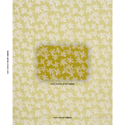 SCHUMACHER  ATELIER PARIS HIBISCUS   Citron Vert   - 83814