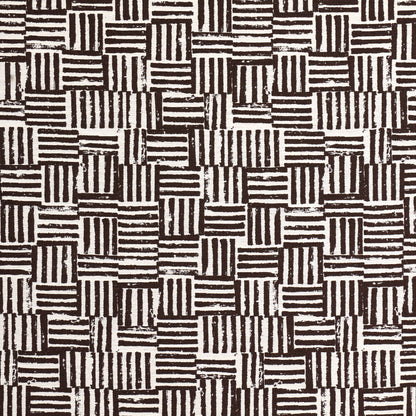 SCHUMACHER  CAROLINE Z HURLEY PATCHWORK PATTERN WOVENS PATTERN WOVENS CACAO   - 83820