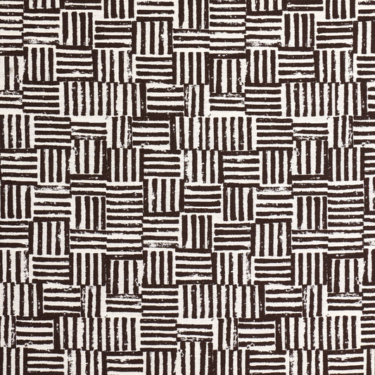 SCHUMACHER  CAROLINE Z HURLEY PATCHWORK PATTERN WOVENS PATTERN WOVENS CACAO   - 83820