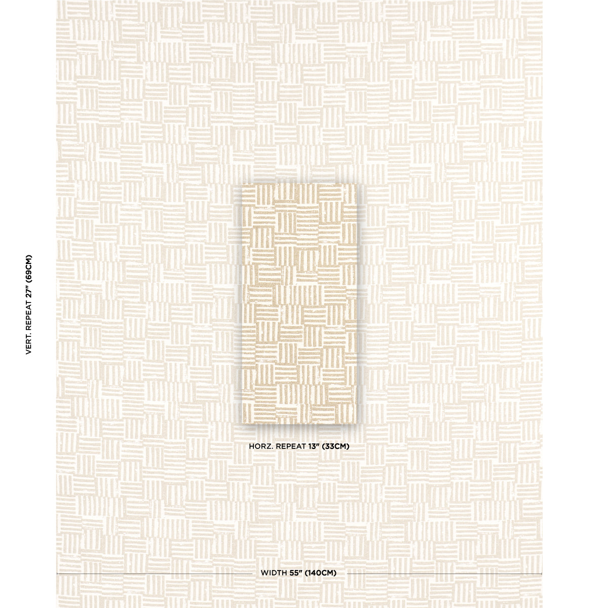 SCHUMACHER  CAROLINE Z HURLEY PATCHWORK PATTERN WOVENS PATTERN WOVENS SAND   - 83821