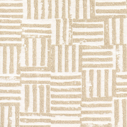 SCHUMACHER  CAROLINE Z HURLEY PATCHWORK PATTERN WOVENS PATTERN WOVENS SAND   - 83821