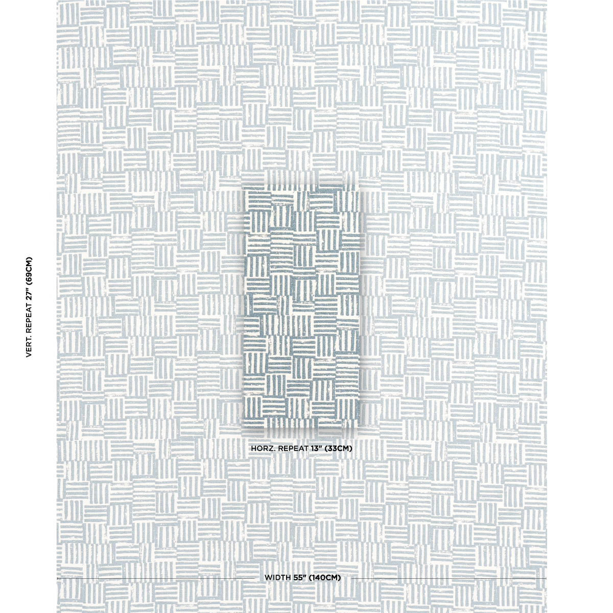 SCHUMACHER  CAROLINE Z HURLEY PATCHWORK PATTERN WOVENS PATTERN WOVENS OCEAN   - 83822