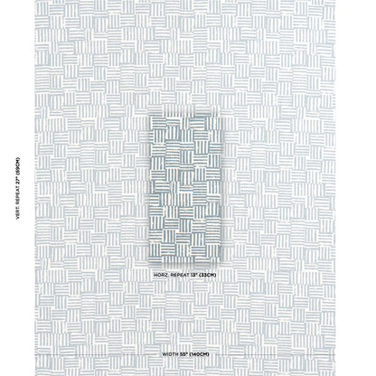 SCHUMACHER  CAROLINE Z HURLEY PATCHWORK PATTERN WOVENS PATTERN WOVENS OCEAN   - 83822