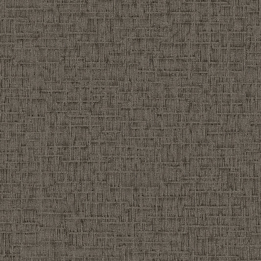 VEER DECOR Crosshatch Weave Brown Wallpaper Texture Contemporary, Transitional, Traditional Black  Wallpaper - 8384-AB7