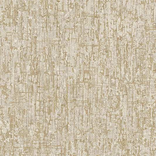 VEER DECOR Santa Fe Concrete Lux Gold Wallpaper Texture Transitional, Contemporary, Traditional Gold  Wallpaper - 8384-AG5