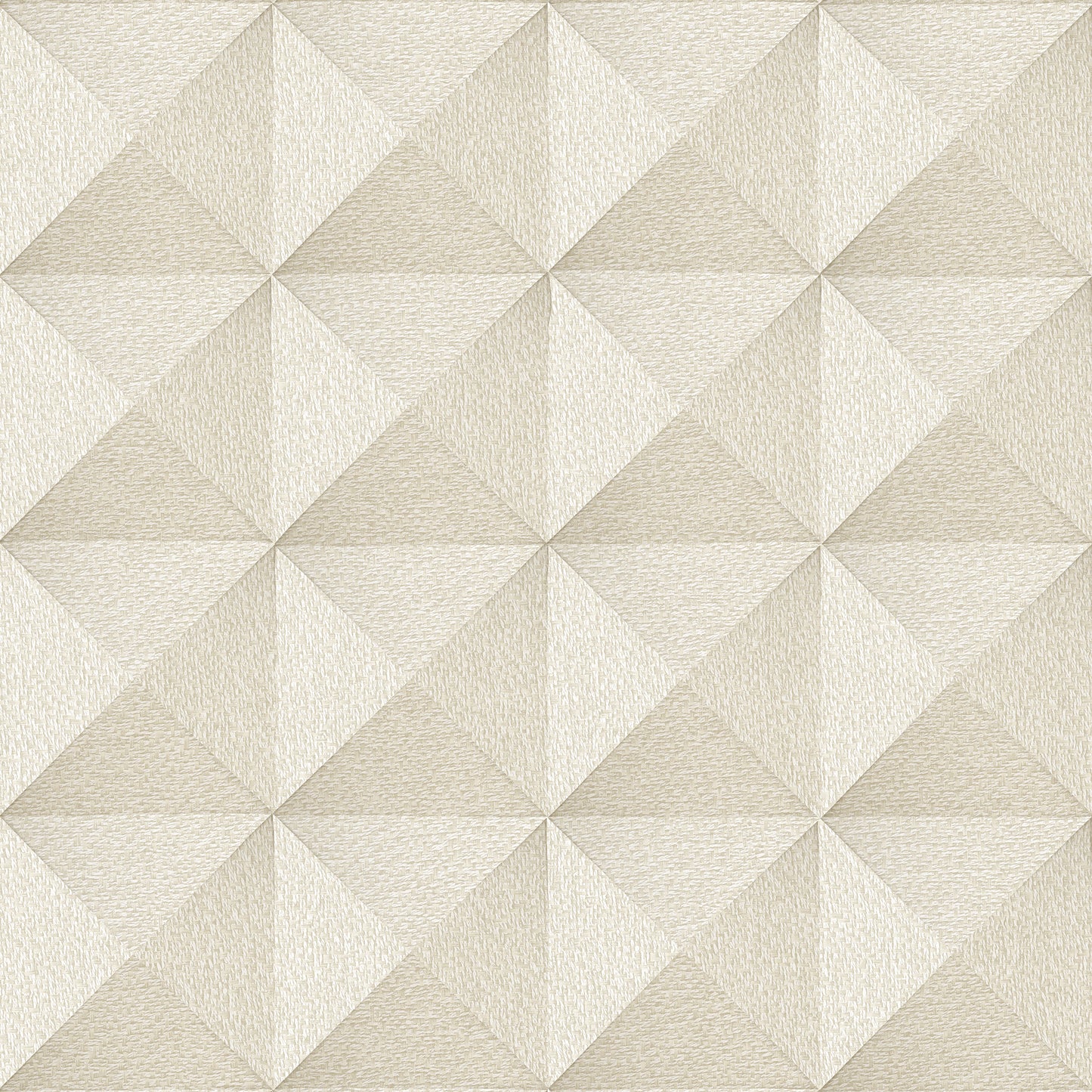 VEER DECOR Woven Prism Cream Wallpaper Geometrics Contemporary, Transitional Cream  Wallpaper - 8384-AJ1