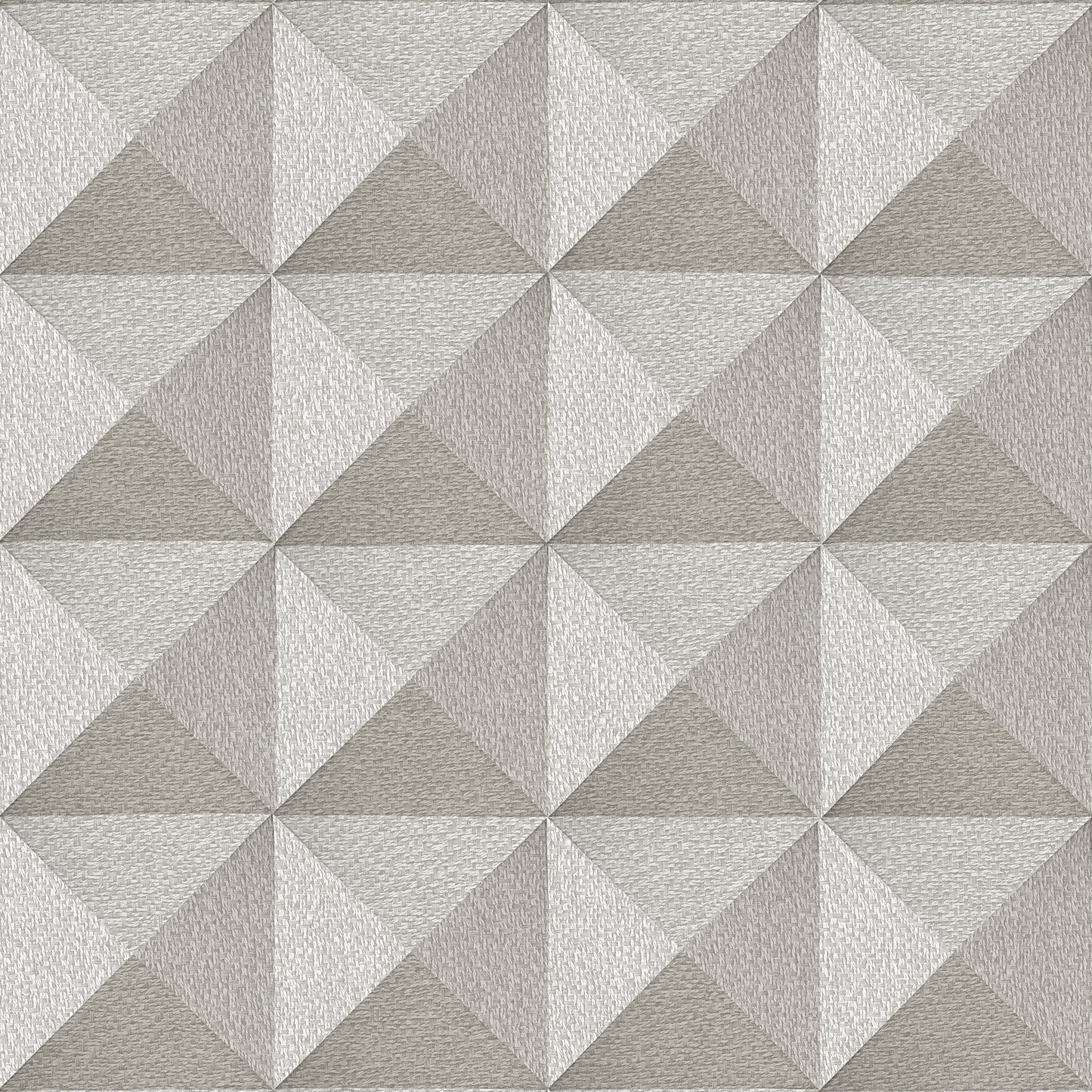 VEER DECOR Woven Prism Taupe Wallpaper Geometrics Contemporary, Transitional Taupe  Wallpaper - 8384-AJ2