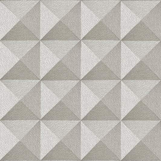 VEER DECOR Woven Prism Taupe Wallpaper Geometrics Contemporary, Transitional Taupe  Wallpaper - 8384-AJ2