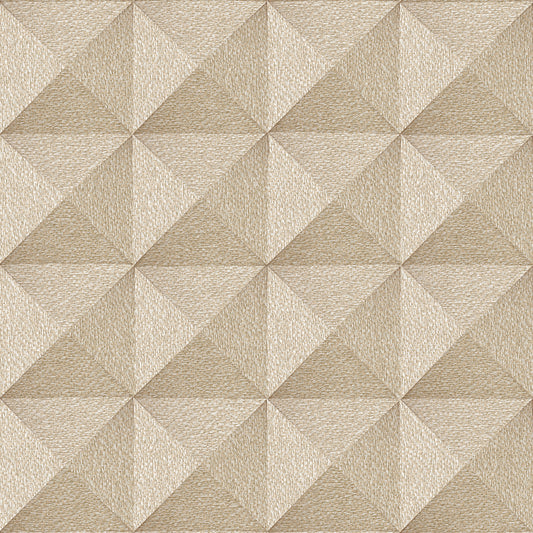 VEER DECOR Woven Prism Beige Wallpaper Geometrics Contemporary, Transitional Beige  Wallpaper - 8384-AJ3