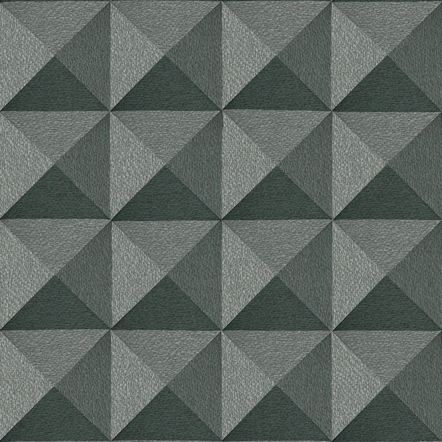 VEER DECOR Woven Prism Green Wallpaper Geometrics Contemporary, Transitional Blue  Wallpaper - 8384-AJ5