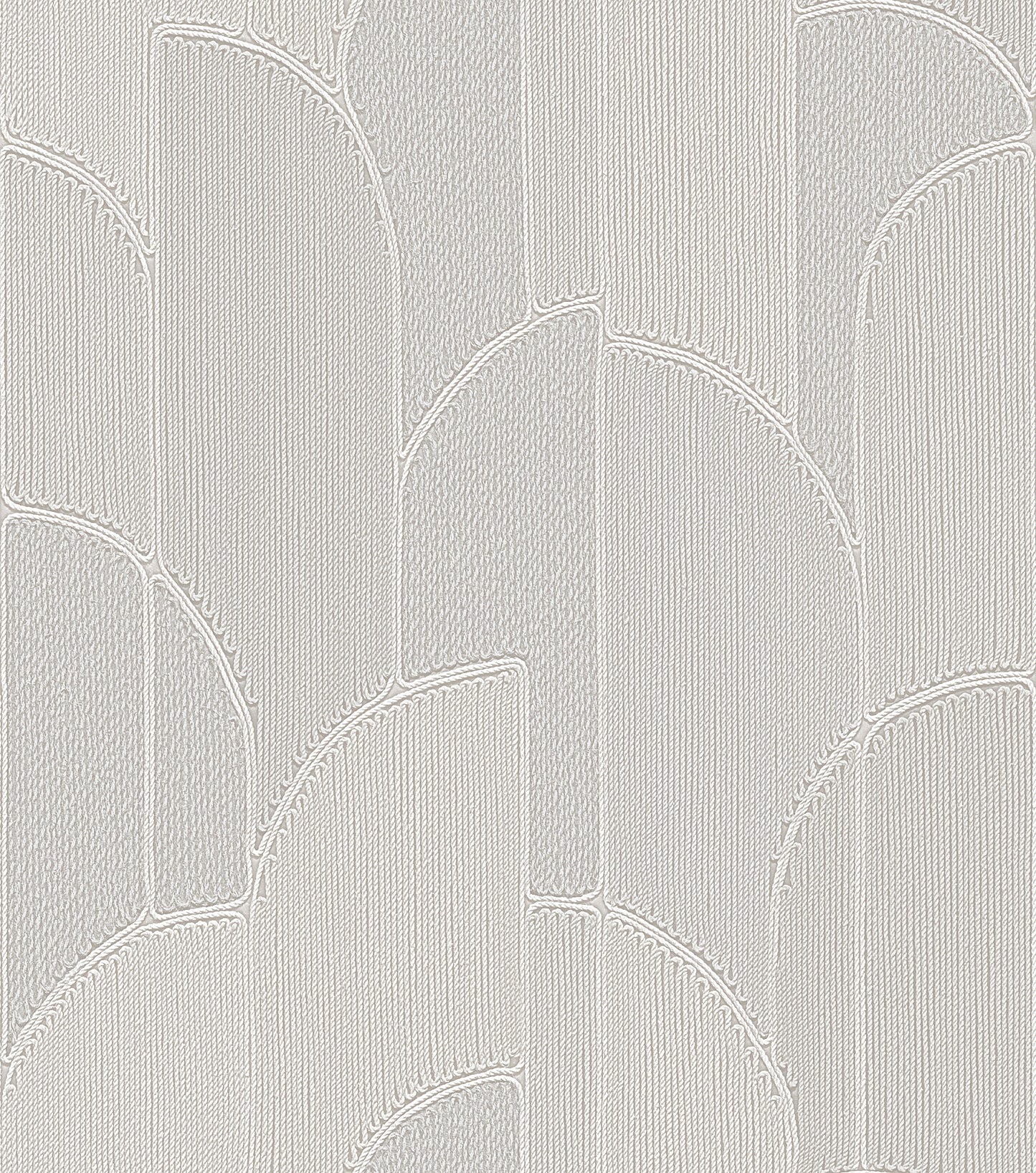 VEER DECOR Stitched Arches Silver Wallpaper Geometrics Transitional, Contemporary Silver  Wallpaper - 8385-AC1