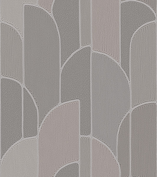 VEER DECOR Stitched Arches Taupe Wallpaper Geometrics Transitional, Contemporary Taupe  Wallpaper - 8385-AC3
