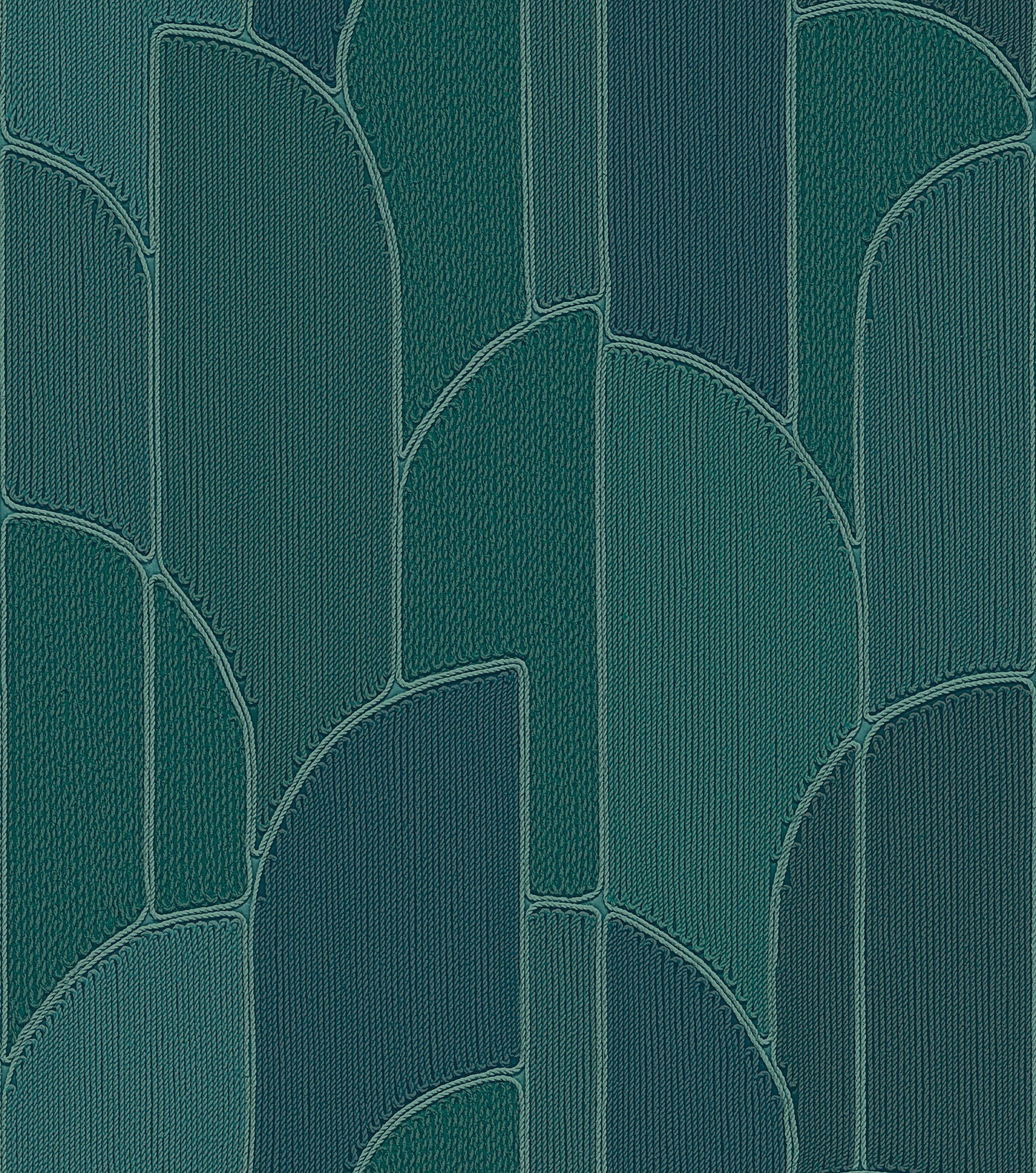 VEER DECOR Stitched Arches Green Wallpaper Geometrics Transitional, Contemporary Green  Wallpaper - 8385-AC6