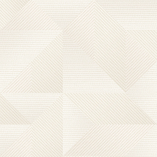 VEER DECOR Prism Threads White Wallpaper Geometrics Transitional, Contemporary White  Wallpaper - 8385-AG1