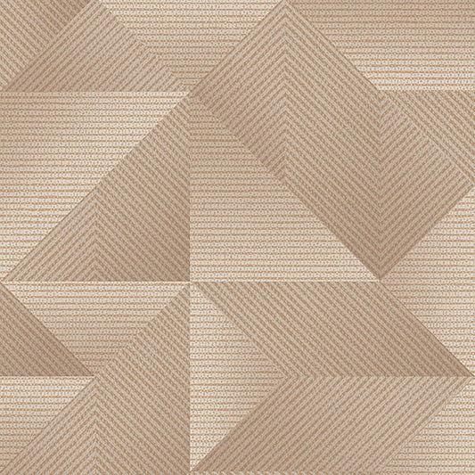 VEER DECOR Prism Threads Tan Wallpaper Geometrics Transitional, Contemporary Tan  Wallpaper - 8385-AG4