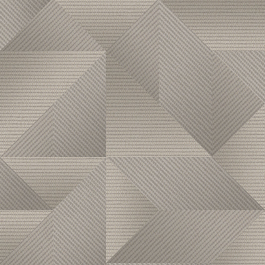 VEER DECOR Prism Threads Taupe Wallpaper Geometrics Transitional, Contemporary Taupe  Wallpaper - 8385-AG5