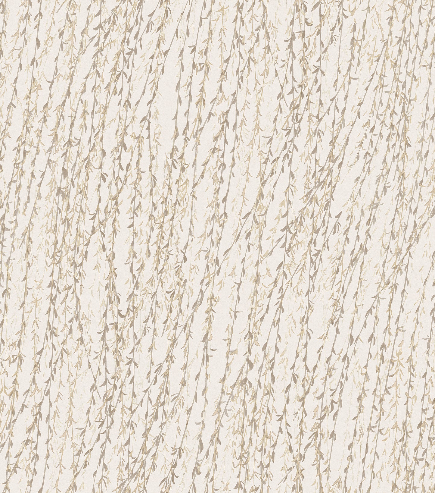 VEER DECOR Willow Streamside Beige Wallpaper Nature Transitional, Contemporary Blue  Wallpaper - 8386-AB1