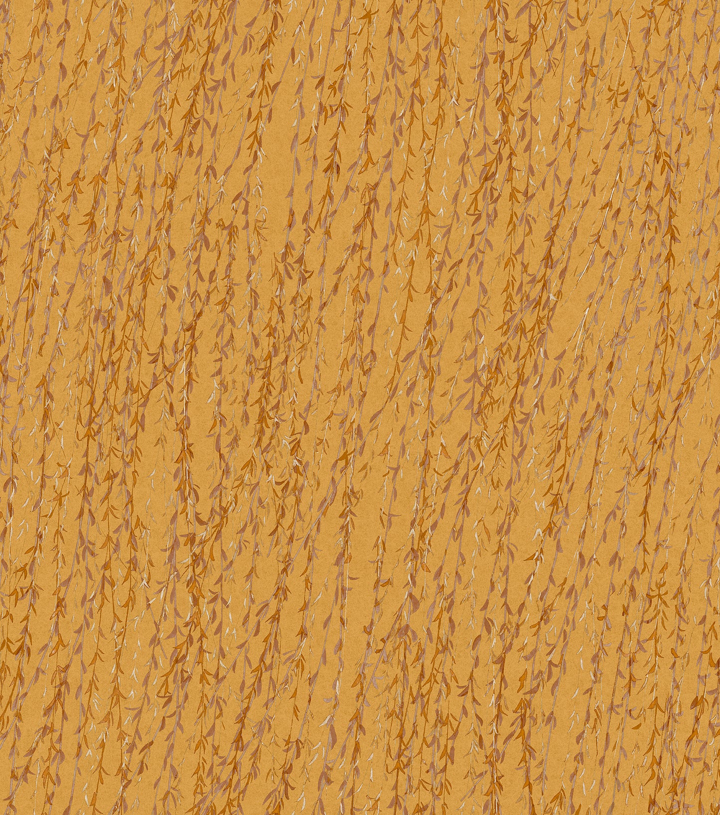 VEER DECOR Willow Streamside Orange Wallpaper Nature Transitional, Contemporary Orange  Wallpaper - 8386-AB3